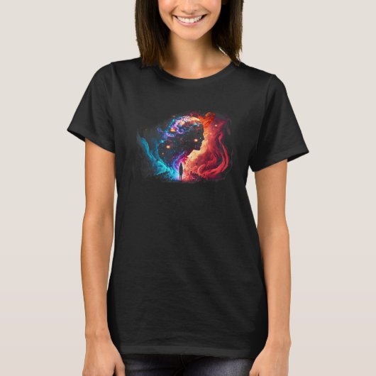 Zodiac Signs constellation night sky T-Shirt (Vorderseite)