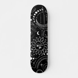 Zodiac Signs Night Sky Constellars Skateboard