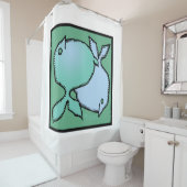 Zodiac Signs Pisces Duschvorhang (Beispiel)