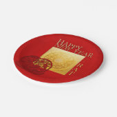 Zodiac Signs Rat Papercut Chinesisches Jahr 2020 P Pappteller (Schrägansicht)