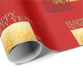 Zodiac Signs Rat Papercut Chinesisches Jahr 2020 W Geschenkpapier (Rolleneckpunkt)