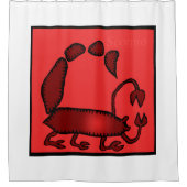 Zodiac Signs Skorpio Duschvorhang (Vorderseite)