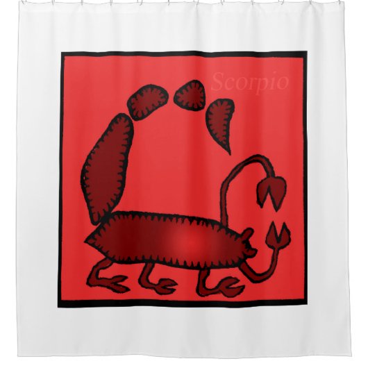 Zodiac Signs Skorpio Duschvorhang (Vorderseite)