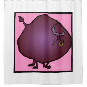 Zodiac Signs Taurus Duschvorhang