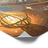 Zodiac Signs und Astrologie Mauer Kunst Poster (Ecke)