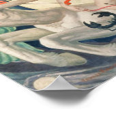 Zodiac Signs Vintage Himmelskarte Poster (Ecke)