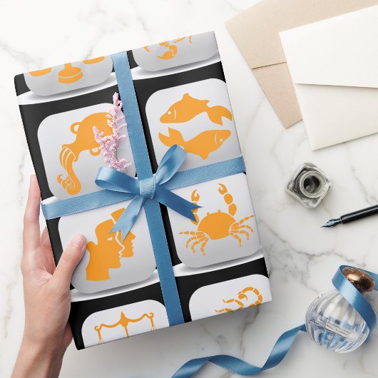 Zodiac Signs Wrapping Paper Geschenkpapier
