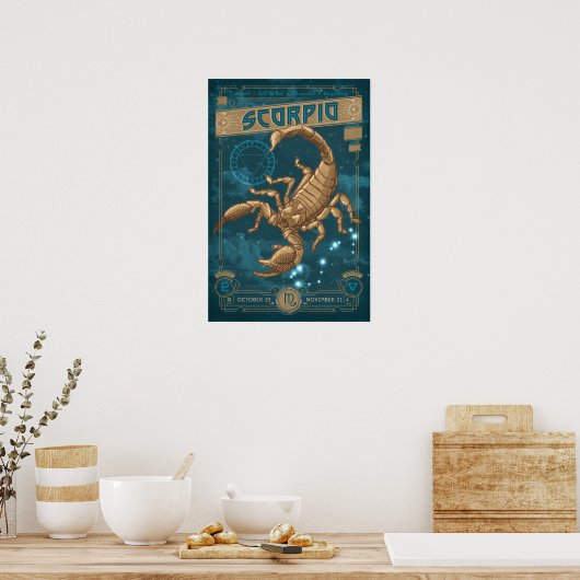Zodiac: Skorpio Poster (Küche)
