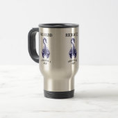 Zodiac Skorpion Cup Schwarze Skorpion Silhouette Reisebecher (Vorderseite Links)