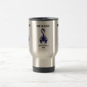 Zodiac Skorpion Cup Schwarze Skorpion Silhouette Reisebecher (Mittel)