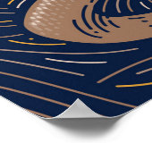 Zodiac Snake Animal Print | Schlangen Print Poster (Ecke)