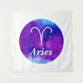 Zodiac Space Nebula Aries Wandteppich (Vorderseite)