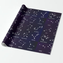 Zodiac Star Constellation Craft oder Geschenk Geschenkpapier