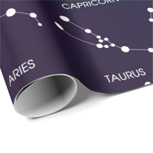 Zodiac Star Constellation Craft oder Geschenk Geschenkpapier (Rolleneckpunkt)