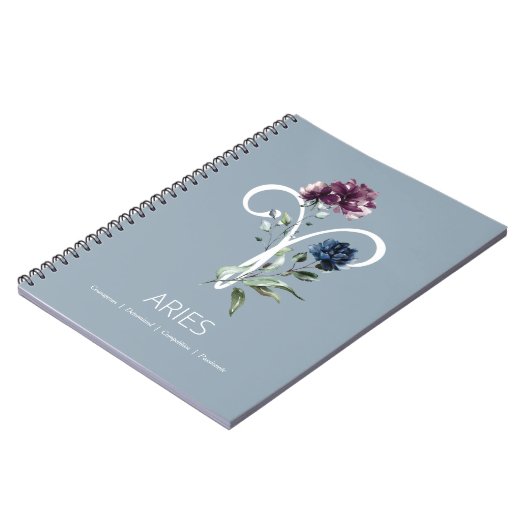 Zodiac Star Sign Aries Notizblock (Linke Seite)