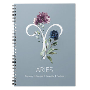 Zodiac Star Sign Aries Notizblock