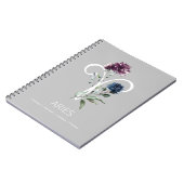 Zodiac Star Sign Aries Notizblock (Linke Seite)