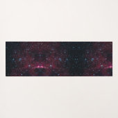 Zodiac Star Sign Fish Monogram Glitzer Yogamatte (Rückseite (Horizontal))