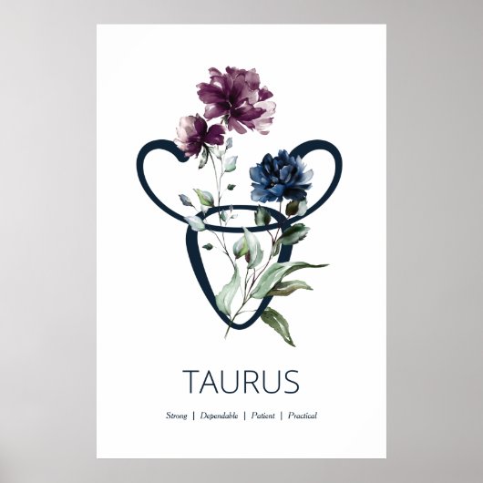 Zodiac Star Sign Taurus Poster (Vorne)