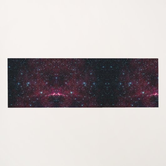 Zodiac Star Signature Cancer Monogram Glitzer Burg Yogamatte (Rückseite (Horizontal))