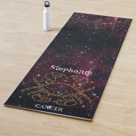 Zodiac Star Signature Cancer Monogram Glitzer Burg Yogamatte