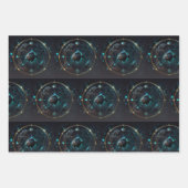 Zodiac Star Symbol Wrapping Paper Sheets Geschenkpapier Set (Vorderseite 3)