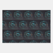 Zodiac Star Symbol Wrapping Paper Sheets Geschenkpapier Set (Vorderseite 2)