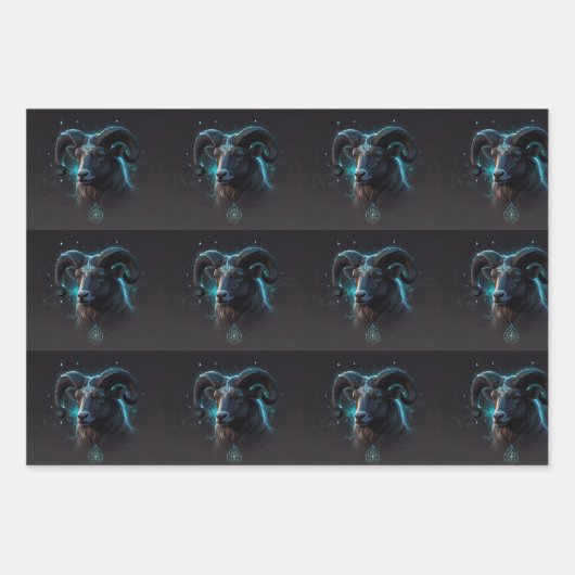 Zodiac-Sternsymbol Geschenkpapier Set (Vorderseite 3)