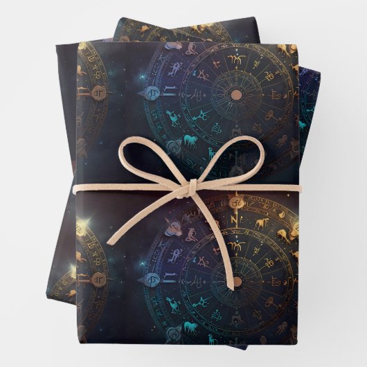 Zodiac-Sternsymbol Geschenkpapier Set (Beispiel)
