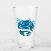 Zodiac-Sternzeichen - Krebszeichen Glas (Vorderseite)