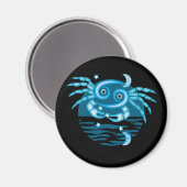 Zodiac-Sternzeichen - Krebszeichen Magnet (Vorderseite/Rückseite)