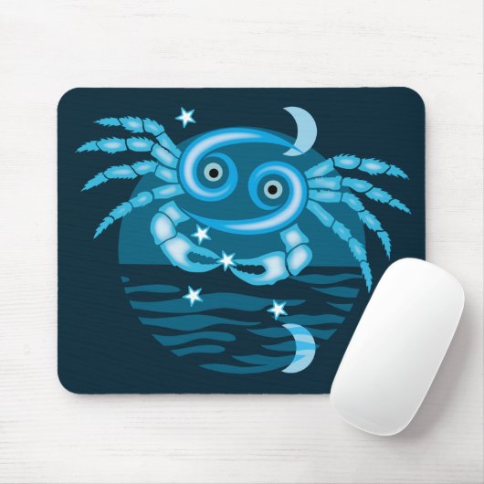 Zodiac-Sternzeichen - Krebszeichen Mousepad (Mit Mouse)