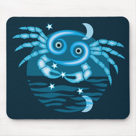 Zodiac-Sternzeichen - Krebszeichen Mousepad (Vorne)