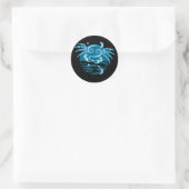 Zodiac-Sternzeichen - Krebszeichen Runder Aufkleber (Tasche)