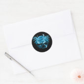 Zodiac-Sternzeichen - Krebszeichen Runder Aufkleber (Umschlag)