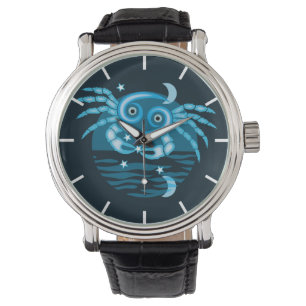 Zodiac-Sternzeichen - Symbol für Krebs Armbanduhr