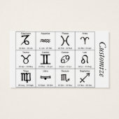 Zodiac Sun Sign Astrologie Kalender Thunder_Cove (Rückseite)