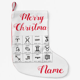 Zodiac Sun Sign Astrologie Kalender Thunder_Cove Kleiner Weihnachtsstrumpf