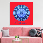 Zodiac Sun Sign Astrologie Kalender Thunder_Cove Leinwanddruck (Insitu (Wohnzimmer))