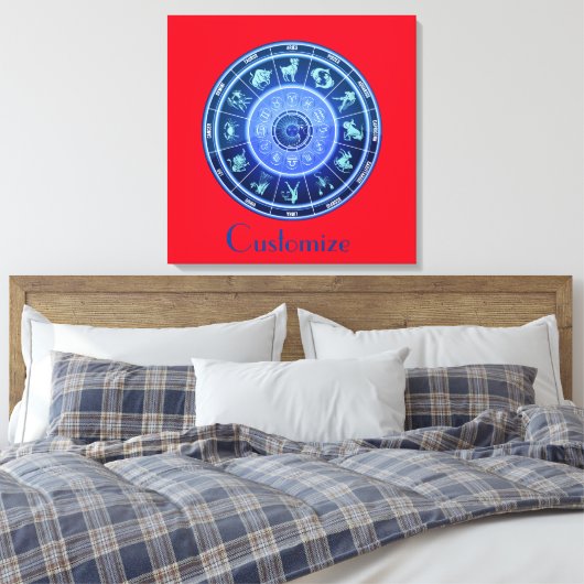 Zodiac Sun Sign Astrologie Kalender Thunder_Cove Leinwanddruck (Insitu (Schlafzimmer))