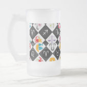 Zodiac Sun Sign Astrologie Kalender Thunder_Cove Mattglas Bierglas (Links)