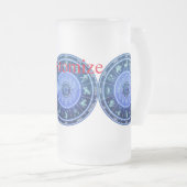 Zodiac Sun Sign Astrologie Kalender Thunder_Cove Mattglas Bierglas (VorderseiteRechts)