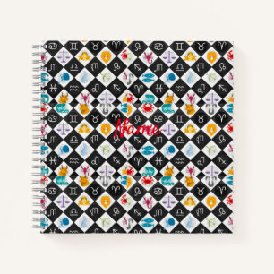 Zodiac Sun Sign Astrologie Kalender Thunder_Cove Notizblock