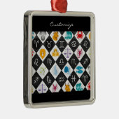 Zodiac Sun Sign Astrologie Kalender Thunder_Cove Ornament Aus Metall (Rechts)