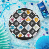 Zodiac Sun Sign Astrologie Kalender Thunder_Cove Pappteller (Party)