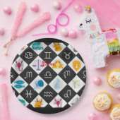 Zodiac Sun Sign Astrologie Kalender Thunder_Cove Pappteller (Party)