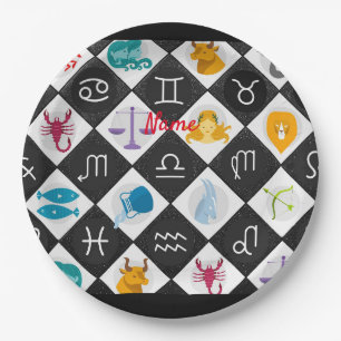 Zodiac Sun Sign Astrologie Kalender Thunder_Cove  Pappteller