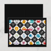 Zodiac Sun Sign Astrologie Kalender Thunder_Cove Postkarte (Vorne/Hinten)