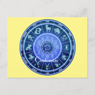 Zodiac Sun Sign Astrologie Kalender Thunder_Cove Postkarte