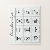 Zodiac Sun Sign Astrologie Kalender Thunder_Cove Puzzle (Vertikal)
